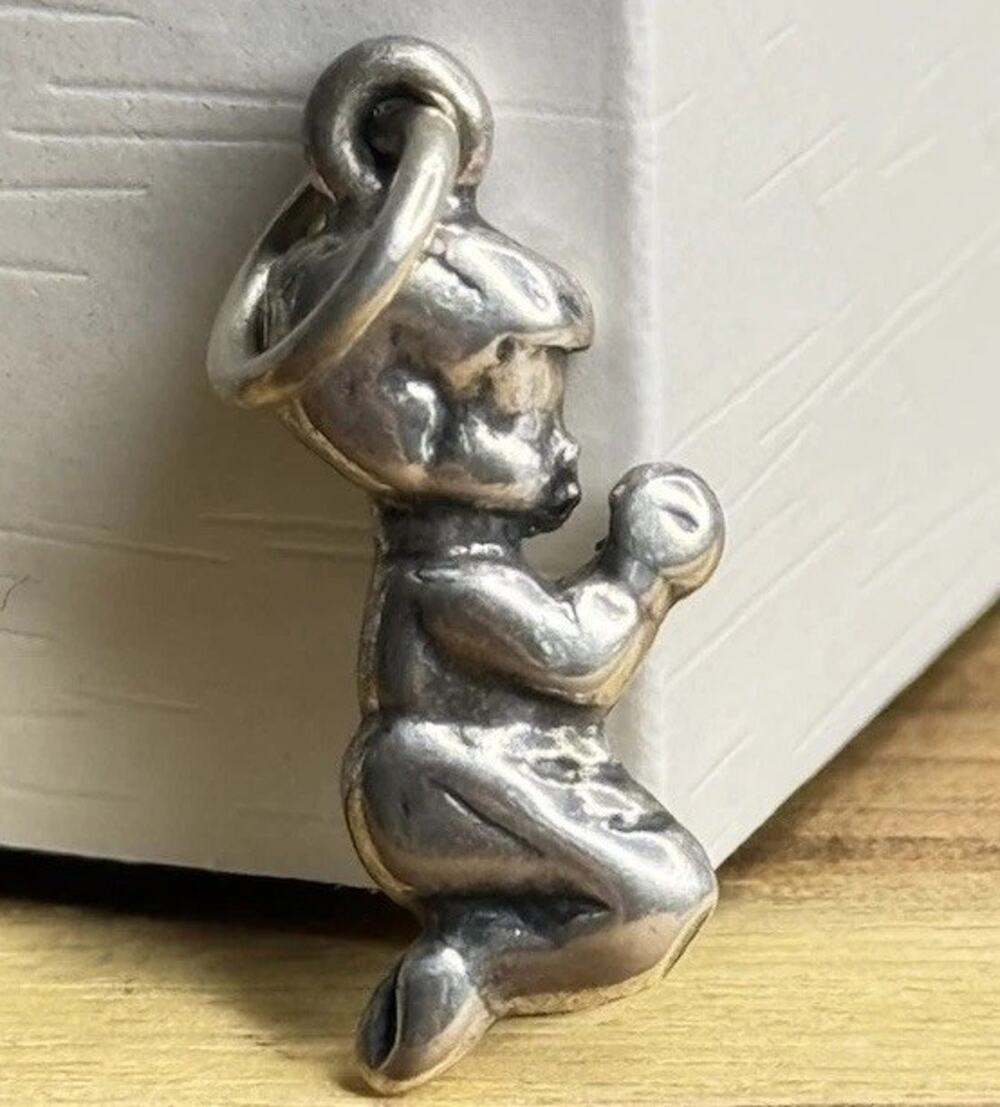 Vintage Sterling Silver 925 Little Boy Praying Charm